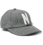 Norse Projects - Logo-Appliquéd Melton Wool-Blend Baseball Cap - Gray