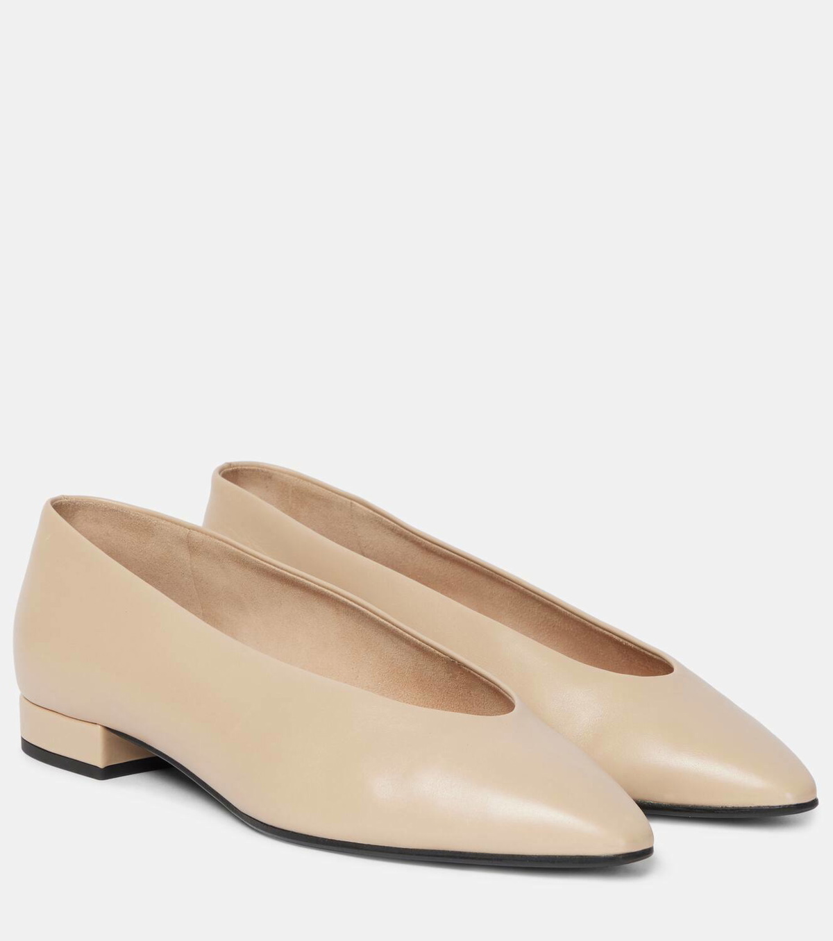 Loro Piana Rebecca leather ballet flats Loro Piana
