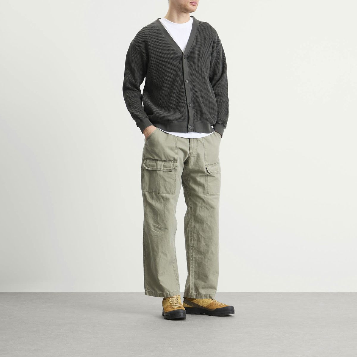 Manastash Men's Heavy Snug Thermal Cardigan in Black