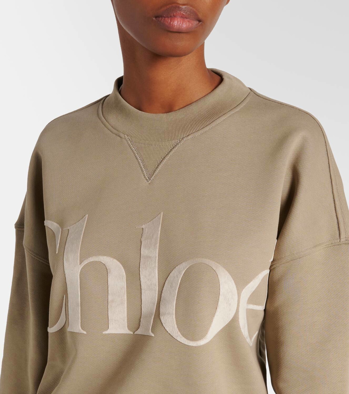 Chloé Logo cotton fleece sweatshirt Chloe