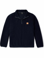 A.P.C. - Island Shell-Trimmed Recycled-Fleece Sweatshirt - Blue