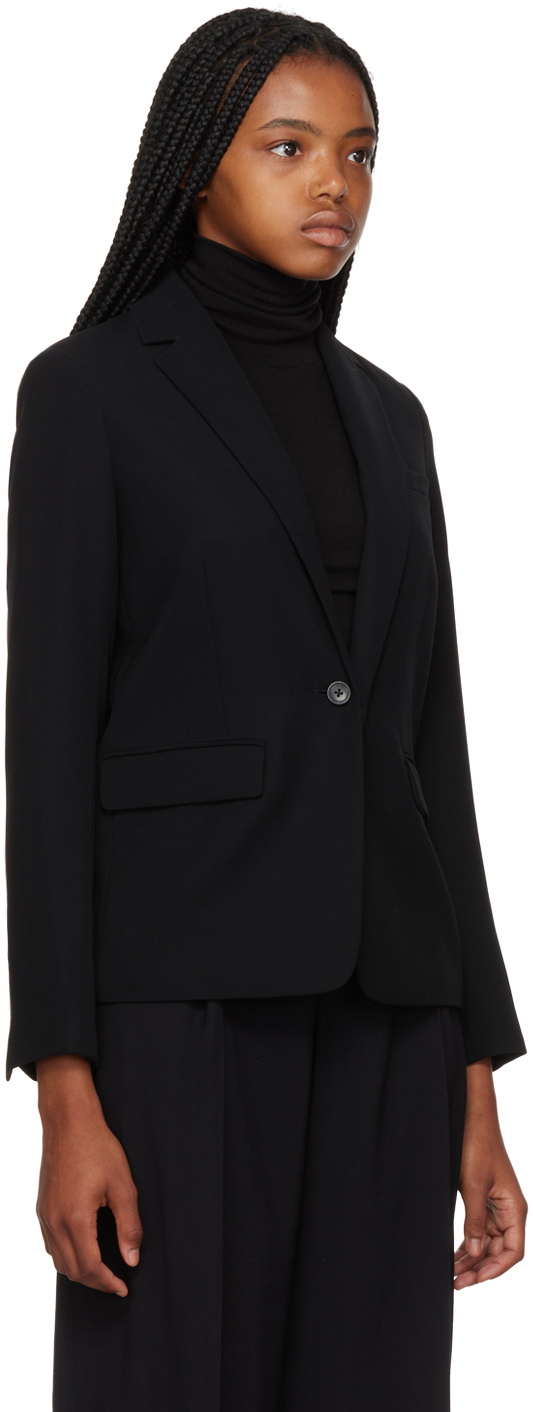 Vince Black Notched Lapel Blazer