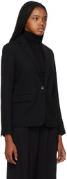 Vince Black Notched Lapel Blazer