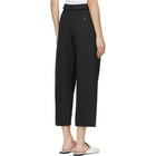 Carven Black Wool Cropped Trousers