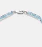 Ileana Makri 18k white gold necklace with aquamarines