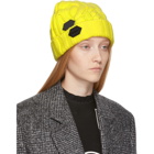 Off-White Yellow Knit Pop Color Beanie