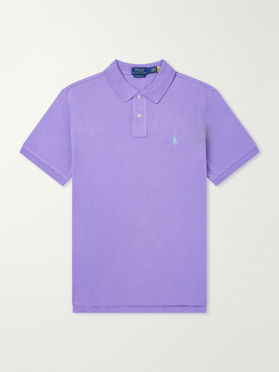 Polo Ralph Lauren - Logo-Embroidered Cotton-Piqué Polo Shirt - Purple