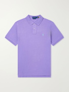 Polo Ralph Lauren - Logo-Embroidered Cotton-Piqué Polo Shirt - Purple