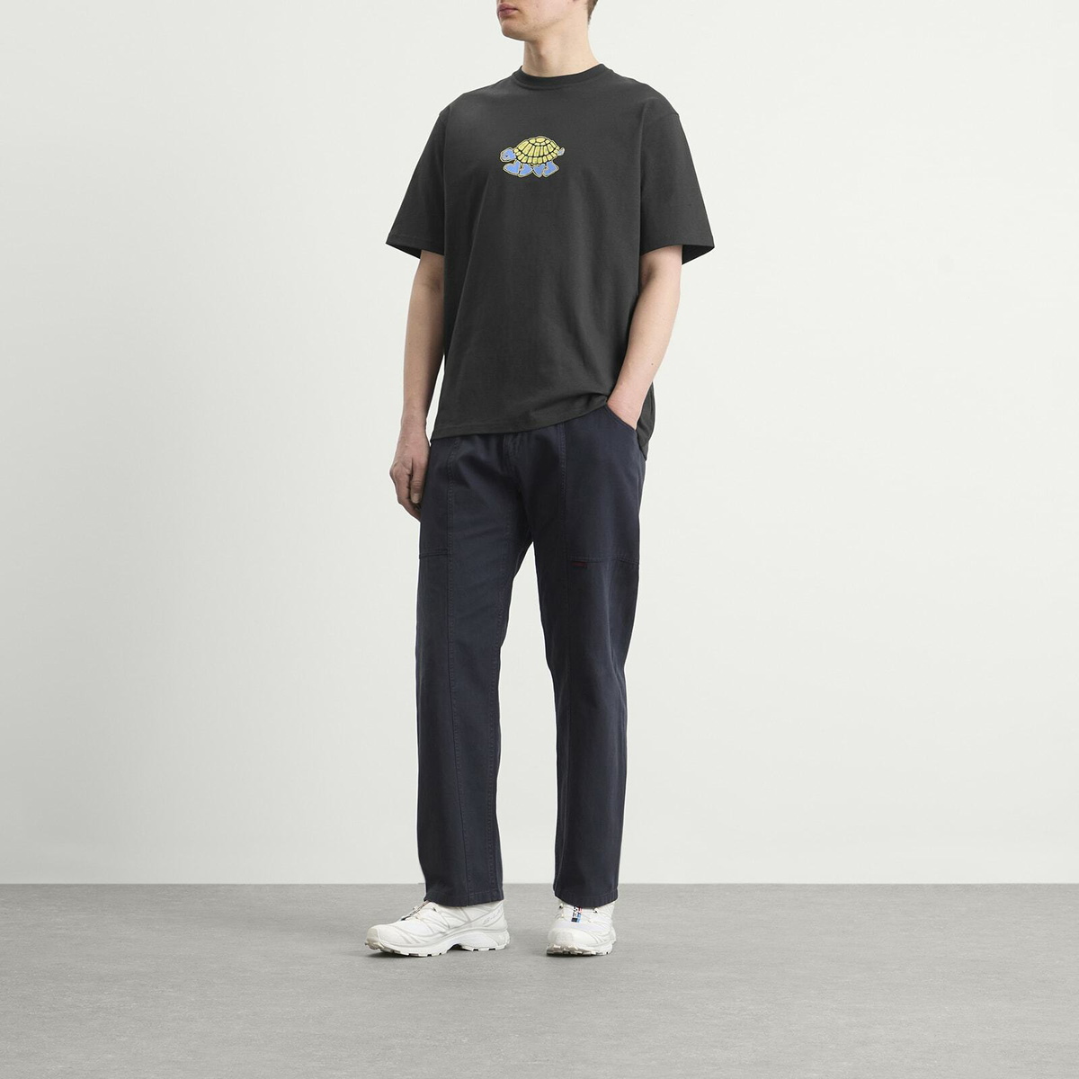 Gramicci Men's Turtle T-Shirt in Vintage Black