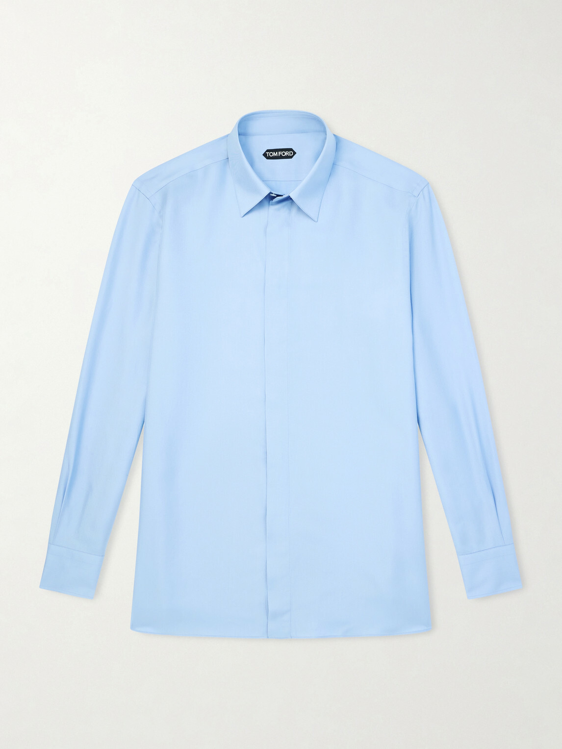 TOM FORD - Twill Shirt - Blue