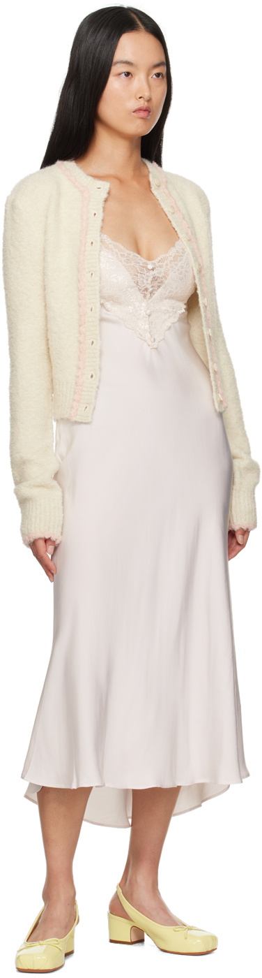 GUIZIO Pink Nova Slip Midi Dress