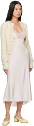 GUIZIO Pink Nova Slip Midi Dress