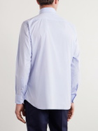 Brioni - Cutaway-Collar Cotton-Poplin Shirt - Blue