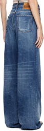 Dsquared2 Blue Medium Reflective Lake Wash Traveller Jeans