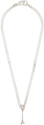 Vyner Articles Silver Bone Necklace
