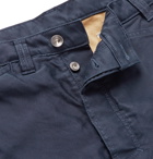L.E.J - Indigo-Dyed Cotton-Twill Trousers - Blue