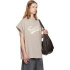 Fear of God ESSENTIALS Gray Cut Off 90's T-shirt