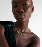 Anita Ko Flora Small 18kt gold choker with emeralds and diamonds
