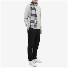 Norse Projects Men's Moon Checked Lambswool Scarf in Navy