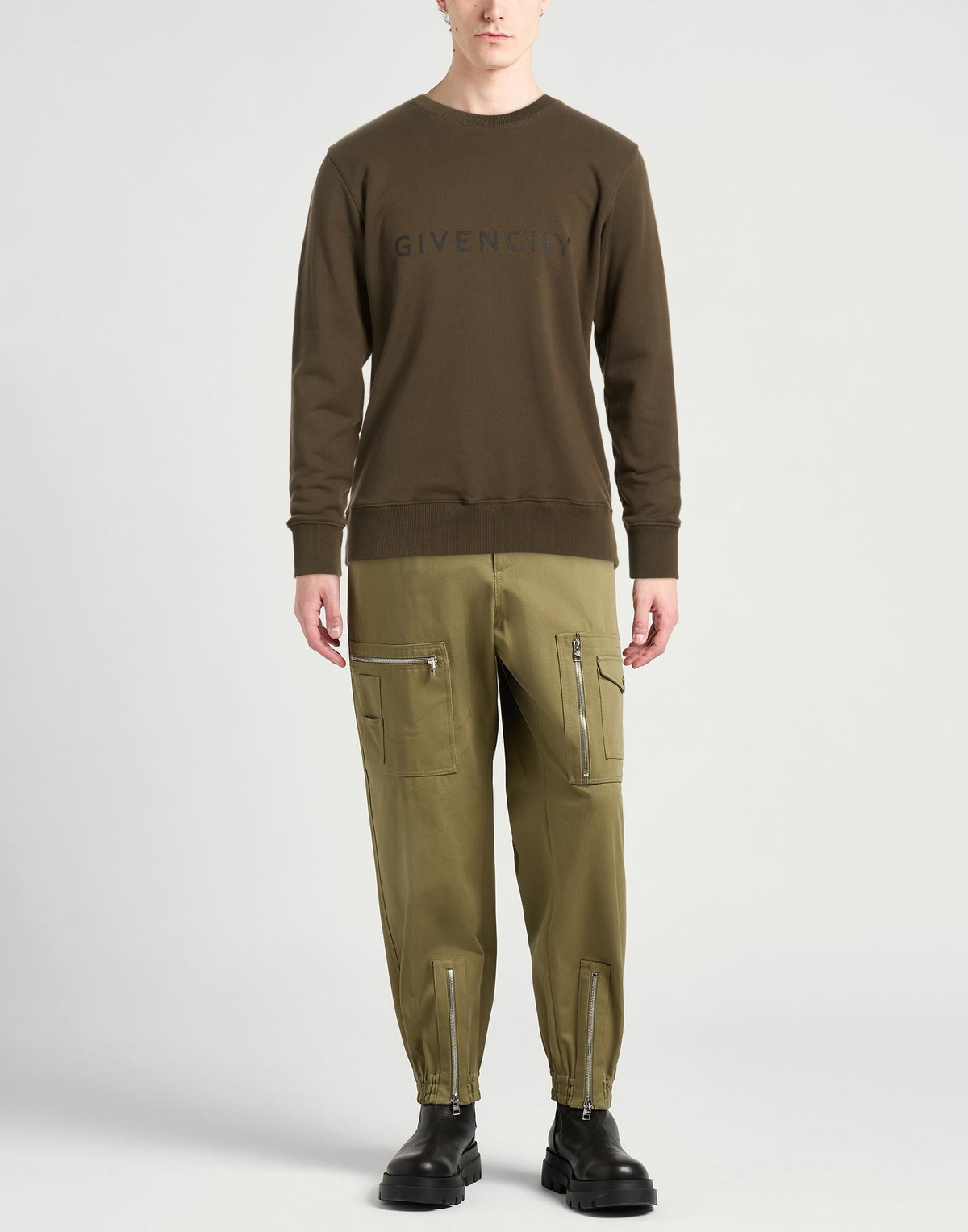 Givenchy Mens Sweatshirt Khaki
