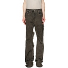 Rick Owens Gray Tower Bolan Bootcut Jeans