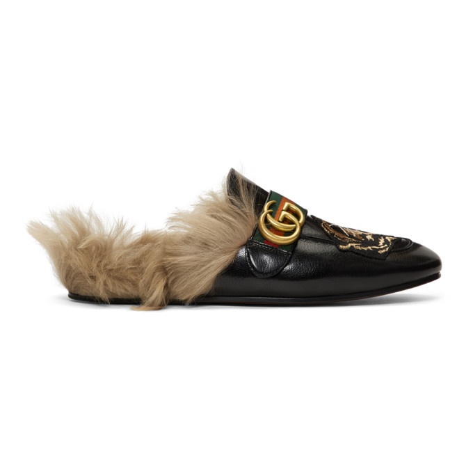 Photo: Gucci Black Angry Cat New Princetown Loafers