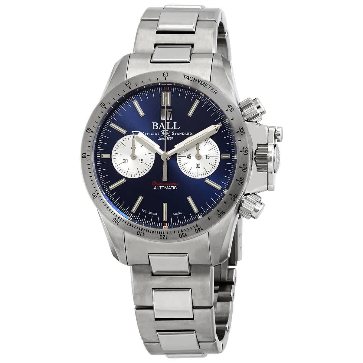 Ball Engineer Hydrocarbon Racer Chronograph Automatic Blue Dial Mens Watch CM2198C-S2CJ-BE
