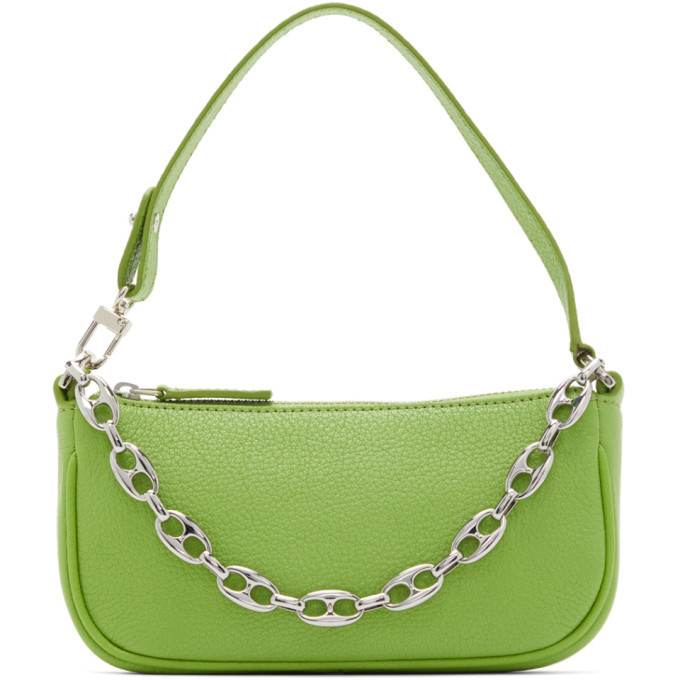 BY FAR Green Mini Rachel Bag