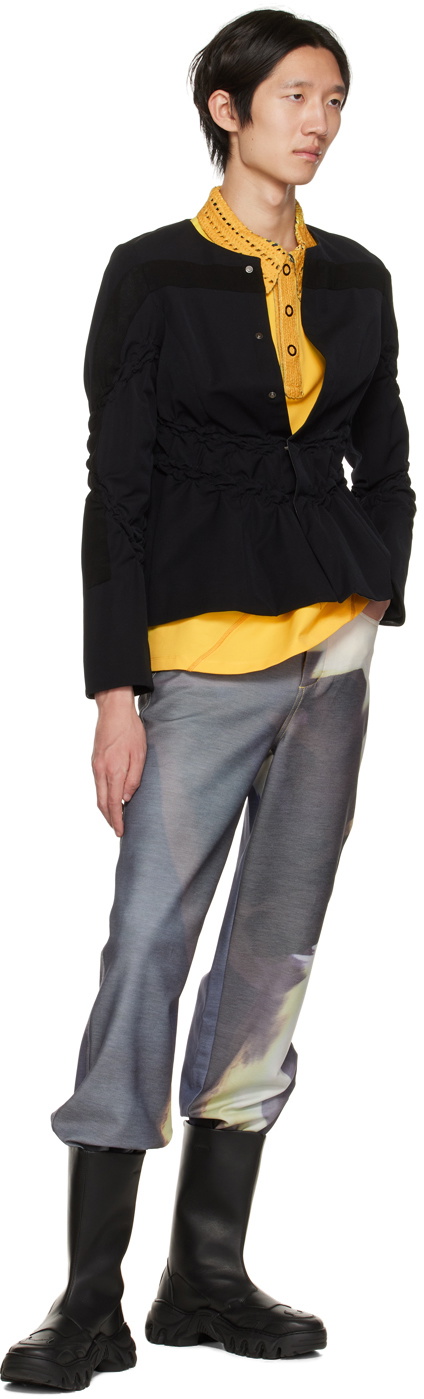 PONDER.ER SSENSE Exclusive Yellow Lane Polo