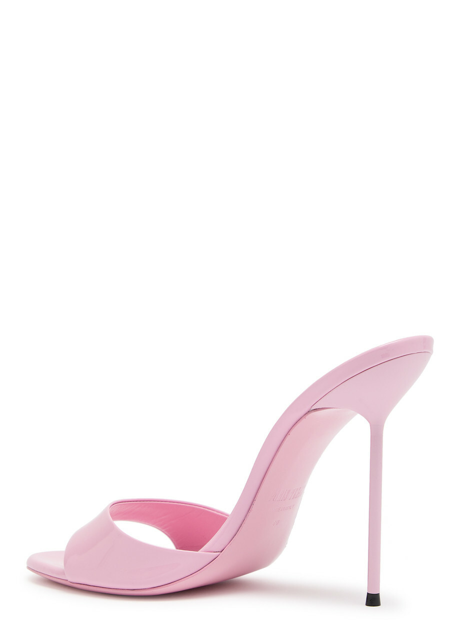 Paris Texas Lidia 105 Patent Leather Mules Bright Pink