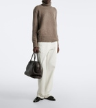 The Row Agnes 12 leather tote bag