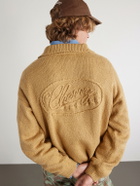 Cherry Los Angeles - Five Star Logo-Embroidered Cotton Henley Shirt - Brown