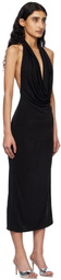 MISBHV Black Cowl Neck Maxi Dress