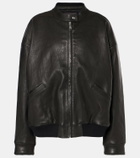 Stouls Will leather bomber jacket