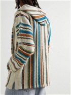 Alanui - Striped Wool-Jacquard Hoodie - Multi