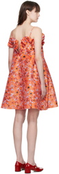 Kika Vargas Orange Joan Minidress