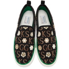 Gucci Black and Off-White Ken Scott Edition Tennis 1977 Sneakers