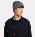 Drake's - Cable-Knit Wool Beanie - Gray