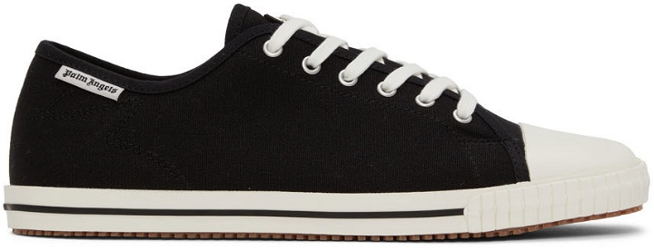 Photo: Palm Angels Black Square Vulcanized Sneakers