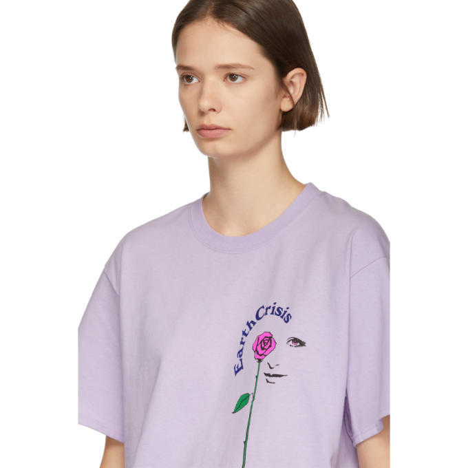 NOAH Tシャツ パープル Noah NYC Purple Earth Crisis T-Shirt Noah NYC