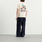 Les Deux Men's Record T-Shirt in Ivory