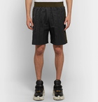 Maison Margiela - Wide-Leg Striped Nylon-Satin Shorts - Men - Black