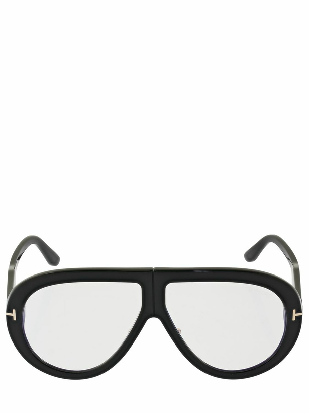 Photo: TOM FORD Troy Pilot Acetate Eyeglasses