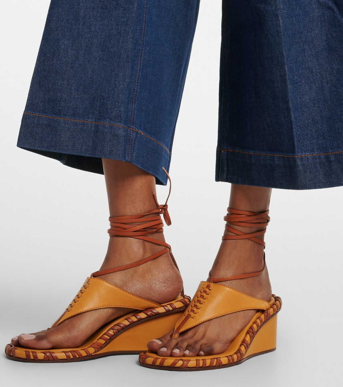 Zimmermann Aster cropped flared jeans