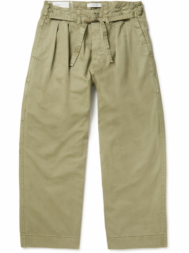 Photo: Applied Art Forms - DM1-3 Straight-Leg Cotton-Twill Trousers - Green