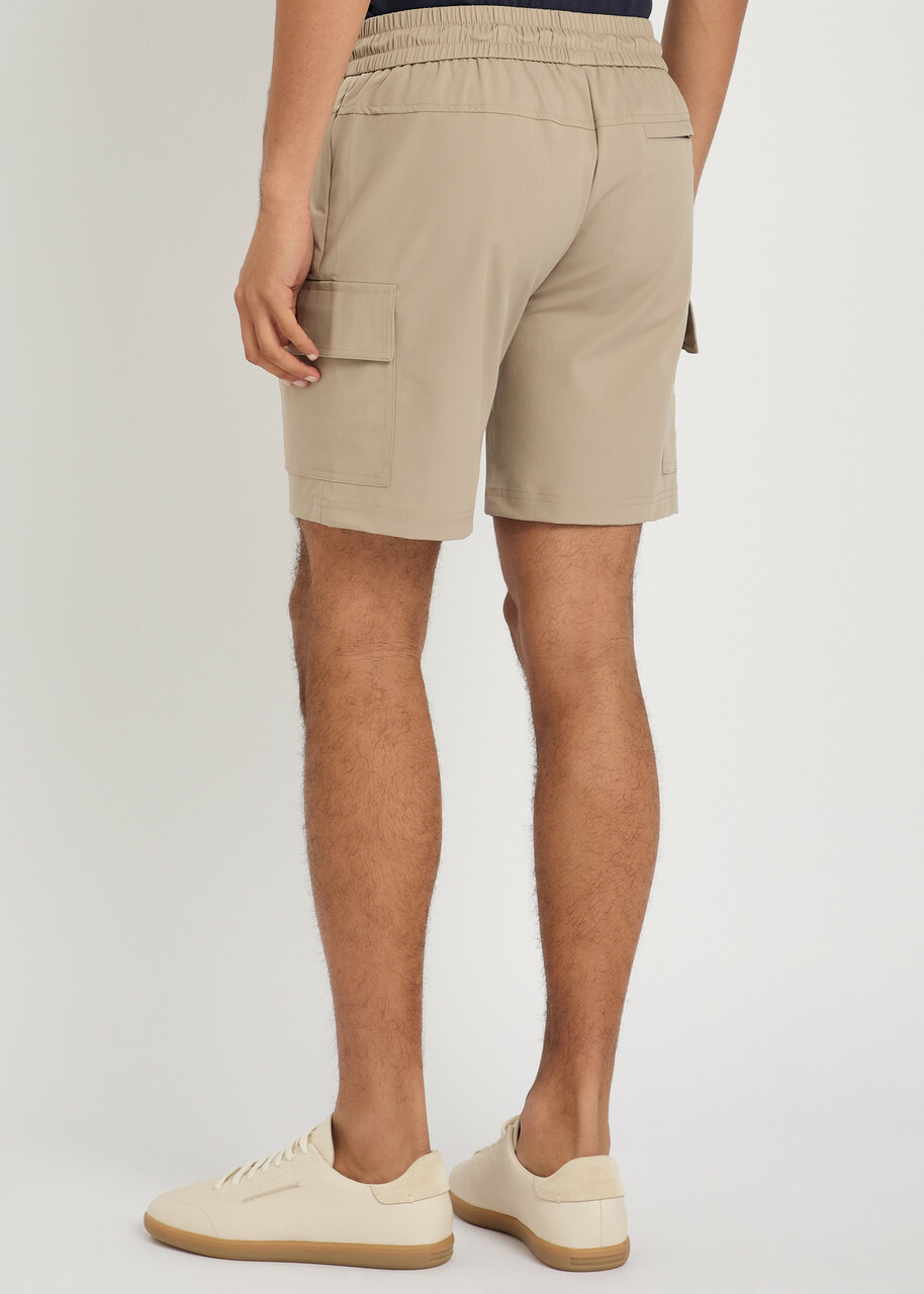 Raith Milo Stretch-jersey Cargo Shorts Beige