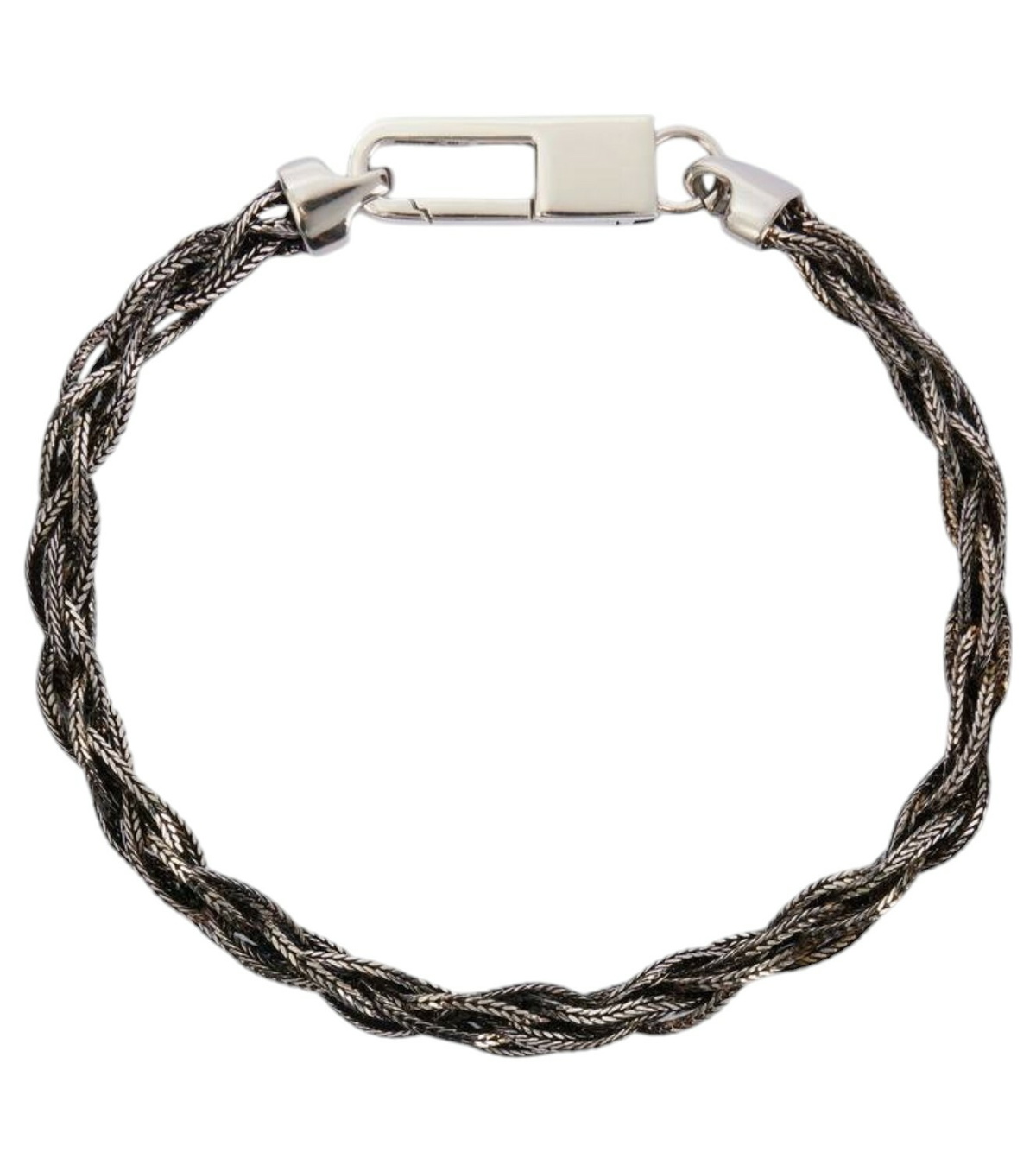 ブレスレット GIORGIO ARMANI BRACELET Giorgio Armani Braid-effect silver bracelet Giorgio Armani