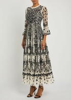 Needle & Thread Adeline Floral-embroidered Tulle Gown Cream