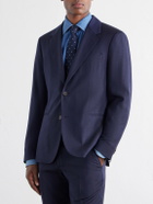 Mr P. - Wool, Silk and Linen-Blend Suit Jacket - Blue