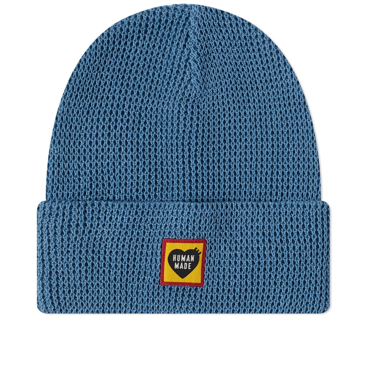 Human Made Men's Cable Pop Beanie in Navy Human Made